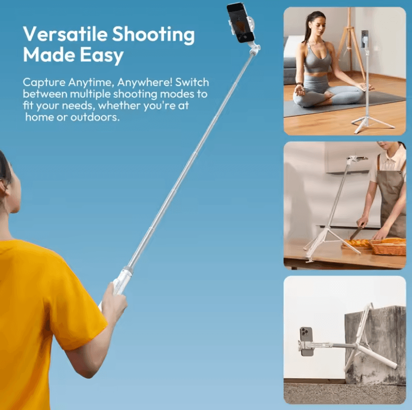 Ulanzi TT88 Overhead Phone Tripod With Magnetic Clamp And Wireless Remote For Vlogging And Livestre 1
