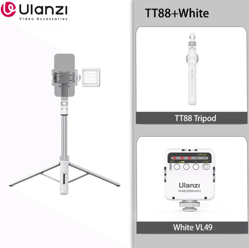 Ulanzi TT88 Overhead Phone Tripod With Magnetic Clamp And Wireless Remote For Vlogging And Livestre 4
