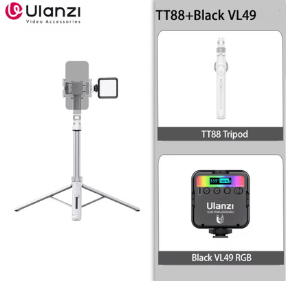 Ulanzi TT88 Overhead Phone Tripod With Magnetic Clamp And Wireless Remote For Vlogging And Livestre 6