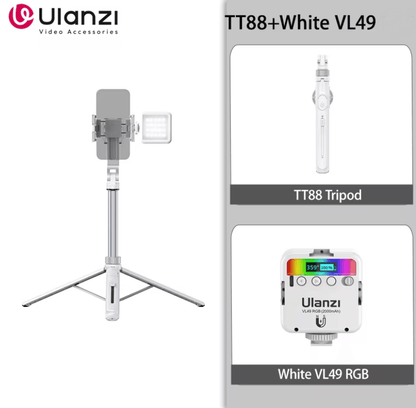 Ulanzi TT88 Overhead Phone Tripod With Magnetic Clamp And Wireless Remote For Vlogging And Livestre 8