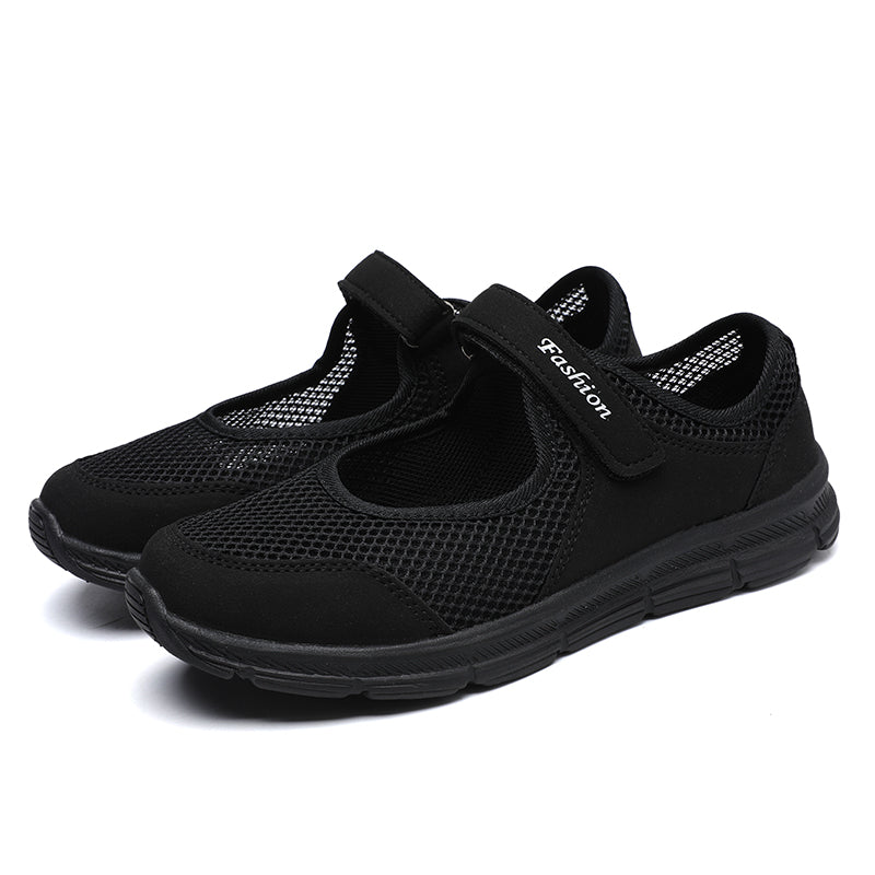 White Fashion Women Sneakers, Breathable Mesh Vulcanized Casual Walking Shoes for Work, Gym, Travel, Everyday Comfort