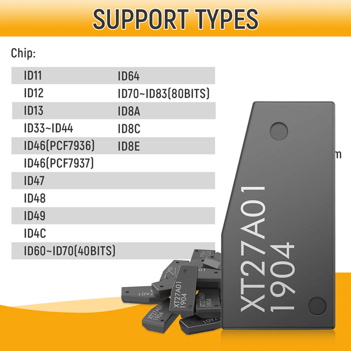 Xhorse VVDI Super Chip XT27A01 XT27A66 Transponder For ID46 4D 8A T3 And More Compatible With VVDI2 3