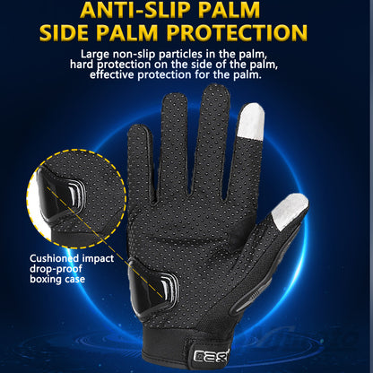 Summer Breathable Full Finger Motorcycle Gloves Touch Screen Non-slip Motocross Racing Biker Gloves Wear-resistant