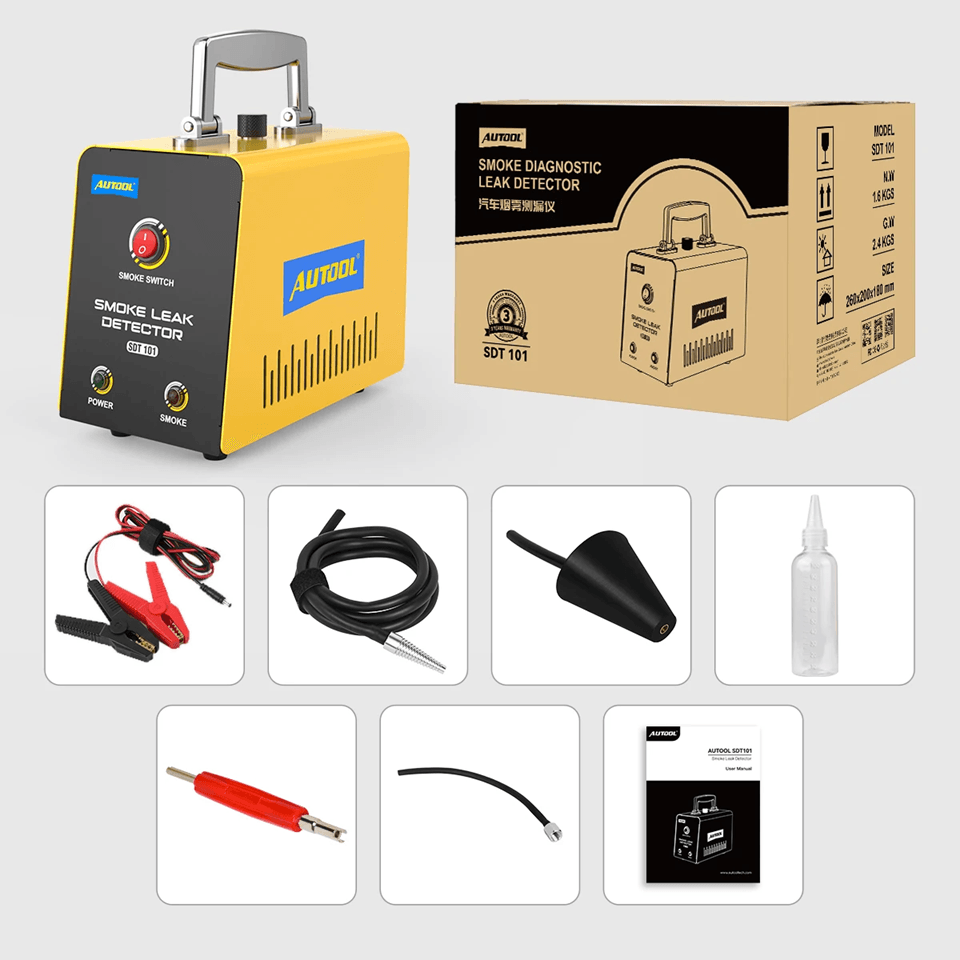 AUTOOL SDT101 Car Smoke Leak Detector For EVAP Vacuum And Fuel System Diagnostics 6