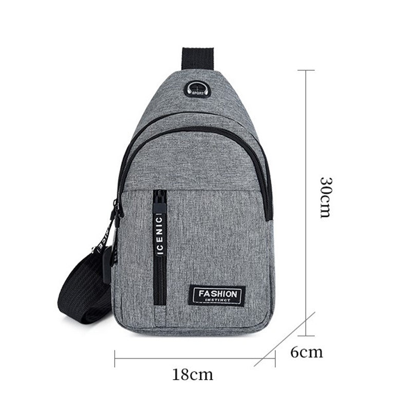 Multifunctional Men Shoulder Chest Bag, Crossbody Travel Sling Backpack for Hiking, Sports & Daily Use