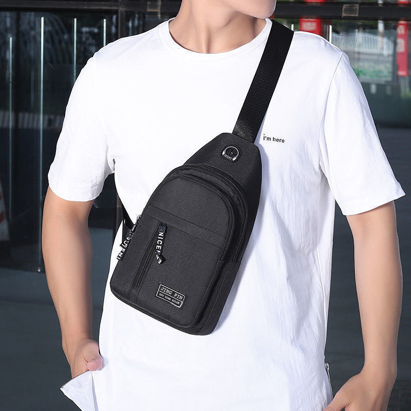 Multifunctional Men Shoulder Chest Bag, Crossbody Travel Sling Backpack for Hiking, Sports & Daily Use