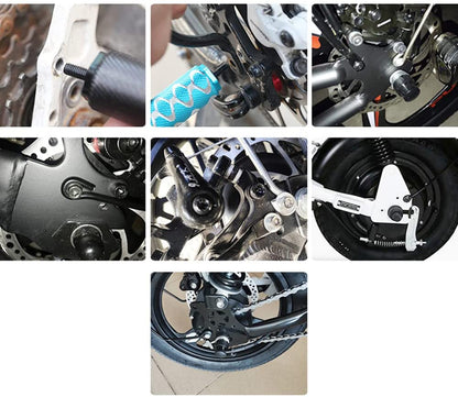 Mini Bicycle Rear Pedals, Aluminium Alloy Folding Foot Pegs Non-Slip Quick Release Bike Pedal Footrest for BMX MTB Road