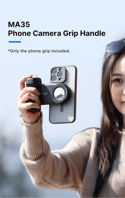 Ulanzi MA35 Magsafe Camera Grip with Bluetooth Shutter for iPhone Photography and Video Stabilization