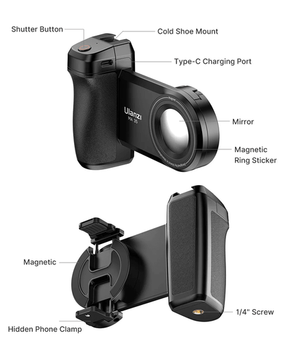 Ulanzi MA35 Magsafe Camera Grip With Bluetooth Shutter For IPhone Photography And Video Stabilizati 5