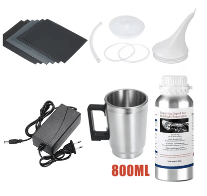 800ml Car Headlight Restoration Kit With Polishing Liquid For Headlamp Cleaning And Repair 2
