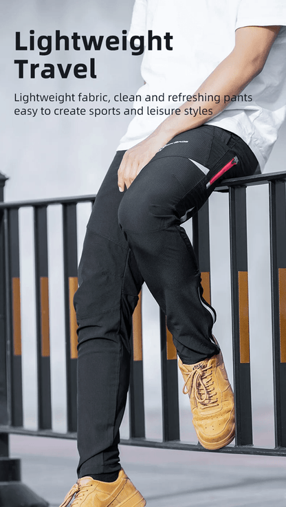 ROCKBROS Lightweight Breathable Cycling Pants For Men And Women With High Elasticity And Reflective 1