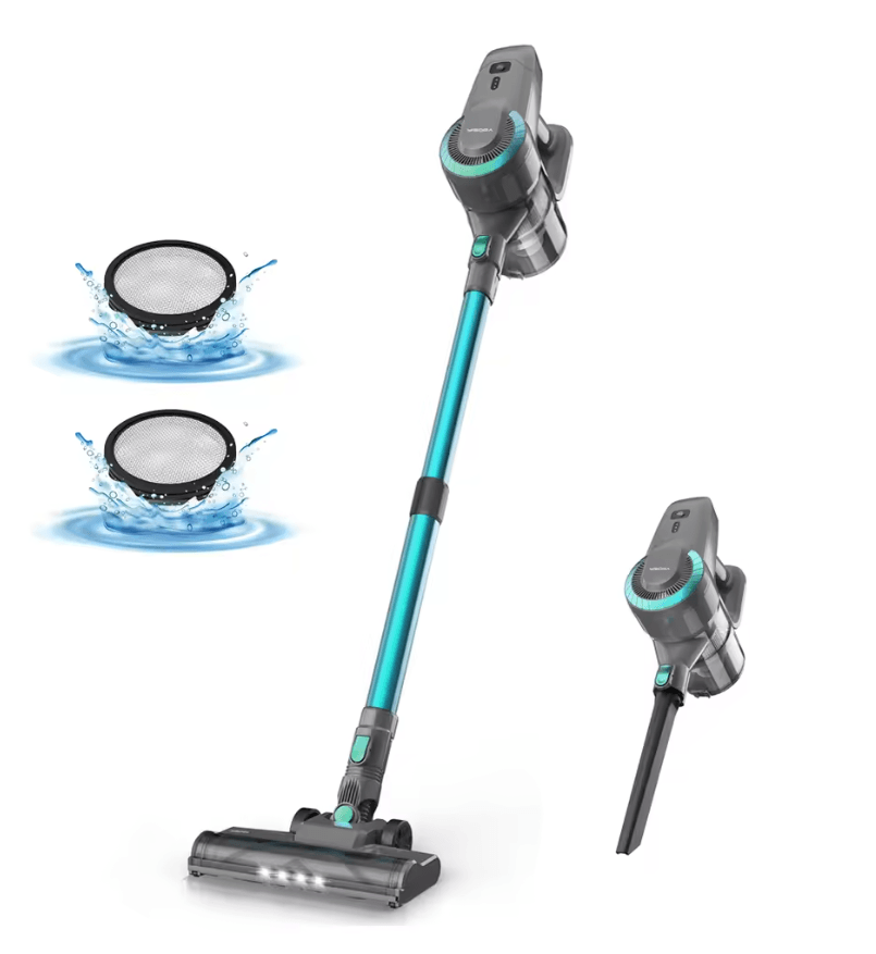 YISORA N300 Cordless Stick Vacuum Cleaner With 20Kpa Suction For Carpet Hard Floors And Pet Hair 6
