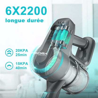 YISORA N300 Cordless Stick Vacuum Cleaner With 20Kpa Suction For Carpet Hard Floors And Pet Hair 2