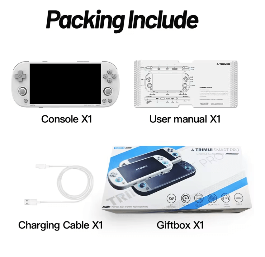 Trimui Smart Pro Retro Handheld Game Console With 496 Inch IPS Screen And RGB Lighting 5
