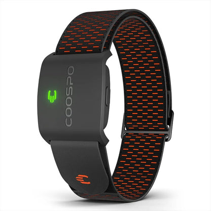 Armband Heart Rate Monitor with HR Zones & Calories, Bluetooth 5.0 ANT+ HRM Sensor for Cycling, Peloton, Zwift, Wahoo