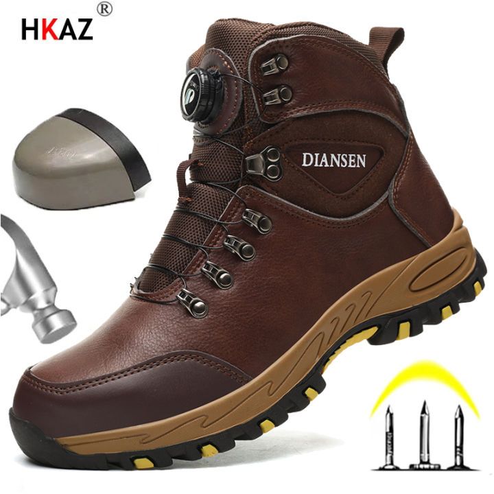 TitanStep Rotating Button Indestructible Work Shoes – Puncture-Proof, Protective Sneakers for Men