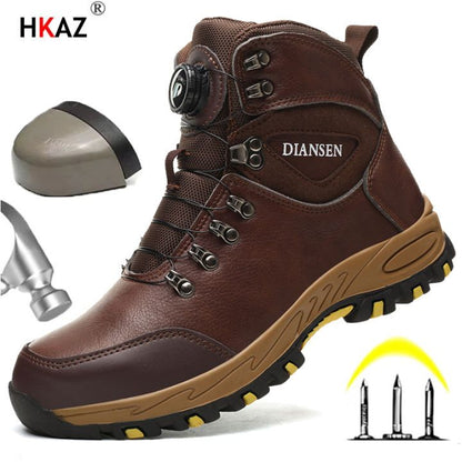 TitanStep Rotating Button Indestructible Work Shoes – Puncture-Proof, Protective Sneakers for Men