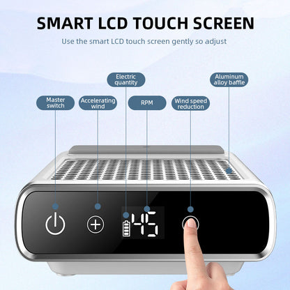 Powerful Nail Dust Vacuum Collector Professional Nail Dust Extractor With Reusable Filter  Adjustab 2