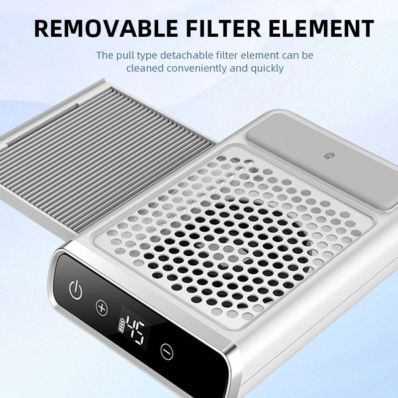 Powerful Nail Dust Vacuum Collector Professional Nail Dust Extractor With Reusable Filter  Adjustab 4