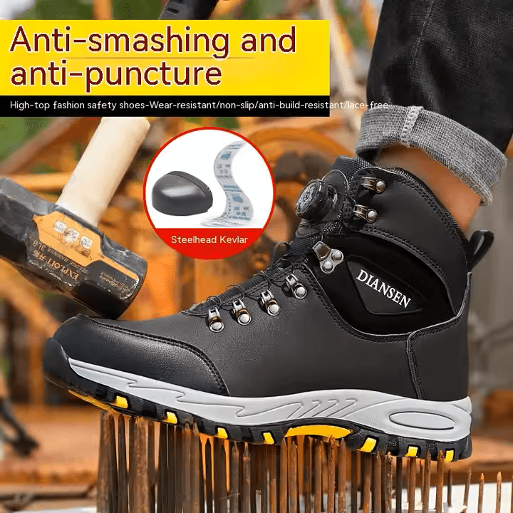 TitanStep Rotating Button Indestructible Work Shoes  PunctureProof Protective Sneakers For Men 6