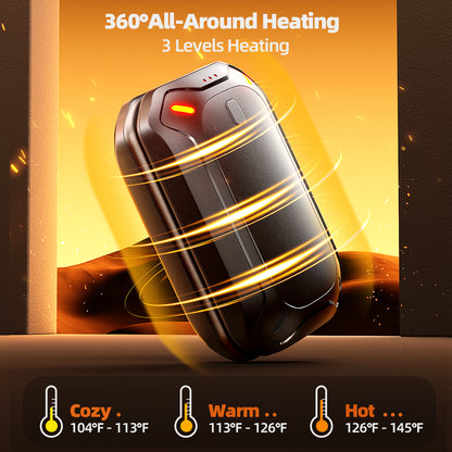 Rechargeable Dual Magnetic Electric Hand Warmer DoubleSided Warming Portable Heater Gifts For Women 2