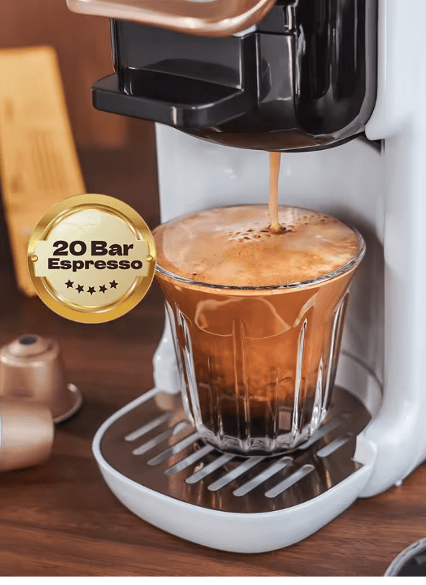 HiBREW 5 In 1 Capsule Coffee Machine With 20 Bar Pressure For Nespresso Dolce Gusto ESE Pods And Gr 1
