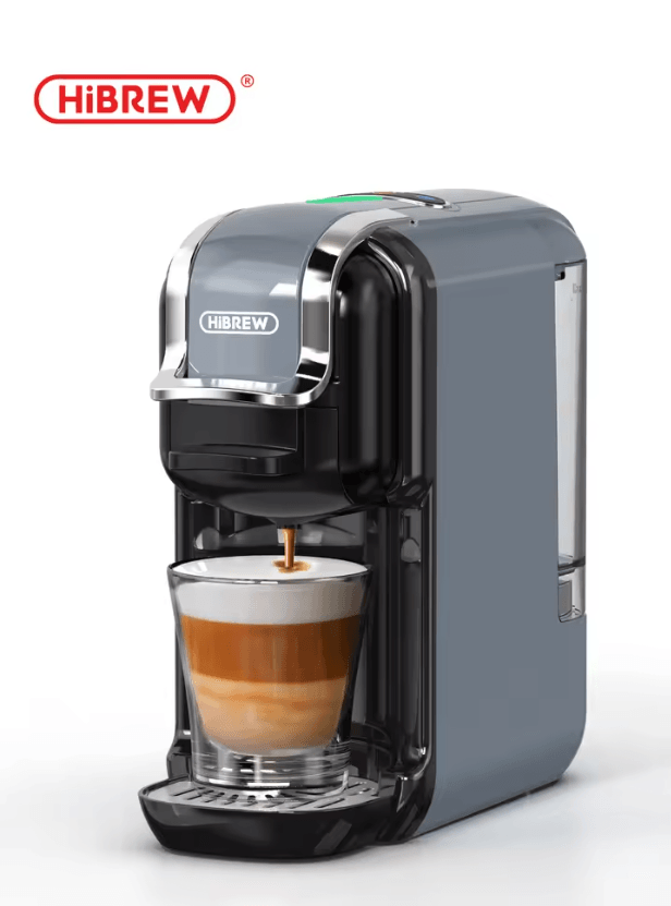 HiBREW 5 In 1 Capsule Coffee Machine With 20 Bar Pressure For Nespresso Dolce Gusto ESE Pods And Gr 5