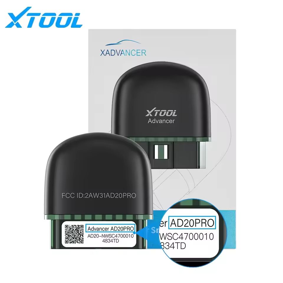 XTOOL Advancer AD20 Pro Bluetooth OBD2 Scanner  FullSystem Diagnostic Tool With Oil Reset  Battery  2