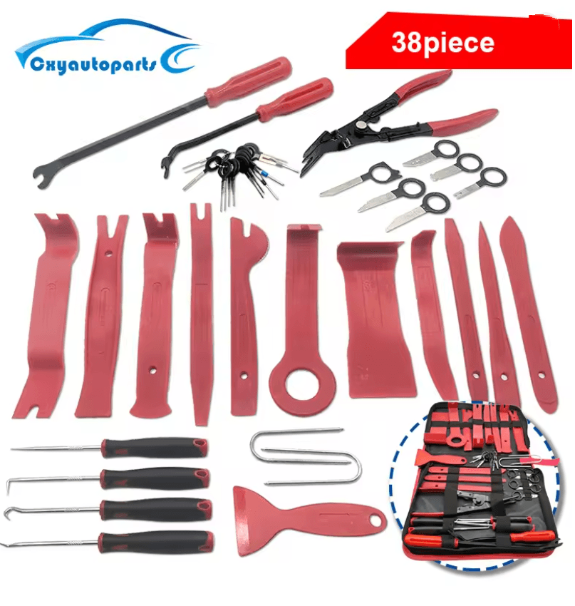 5-Piece Car Interior Trim Removal Tool Set – Non-Scratch Plastic Pry Kit for Dashboards, Door Panels, and Clips