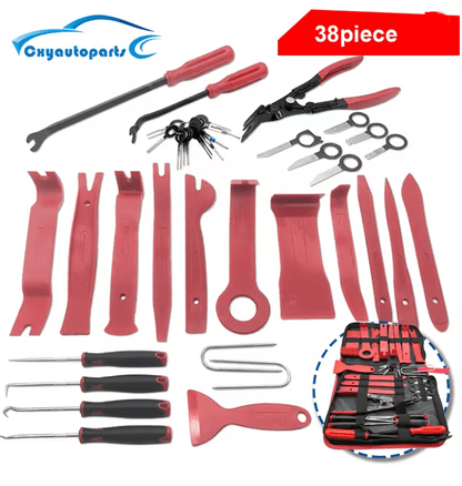 5-Piece Car Interior Trim Removal Tool Set – Non-Scratch Plastic Pry Kit for Dashboards, Door Panels, and Clips