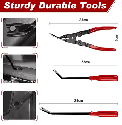 5Piece Car Interior Trim Removal Tool Set  NonScratch Plastic Pry Kit For Dashboards Door Panels An 2