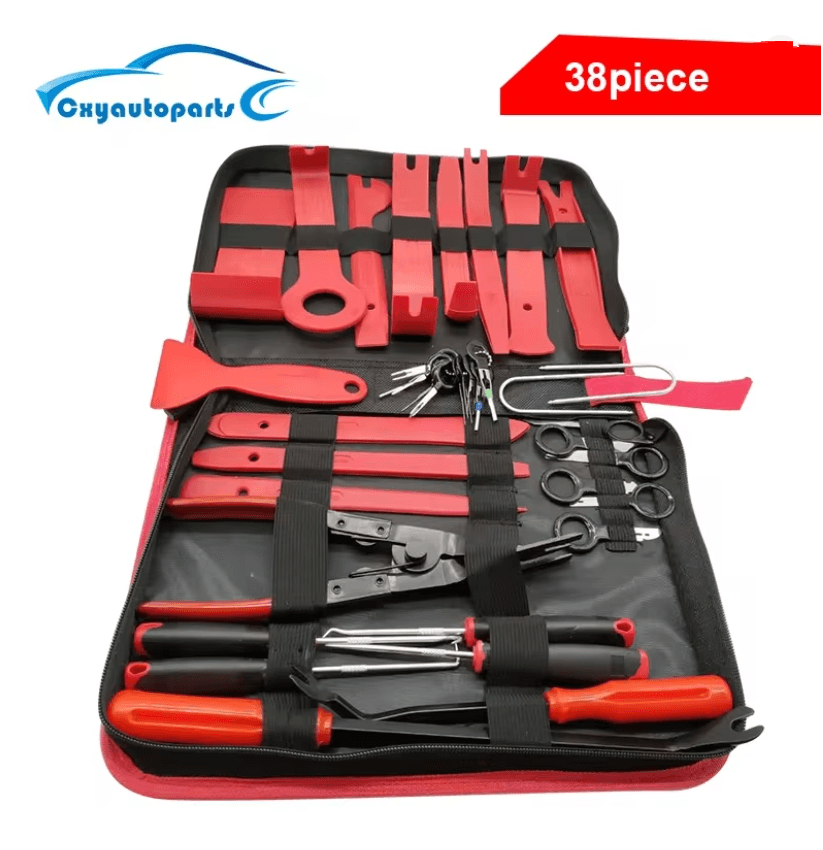 5Piece Car Interior Trim Removal Tool Set  NonScratch Plastic Pry Kit For Dashboards Door Panels An 4