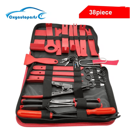 5Piece Car Interior Trim Removal Tool Set  NonScratch Plastic Pry Kit For Dashboards Door Panels An 4