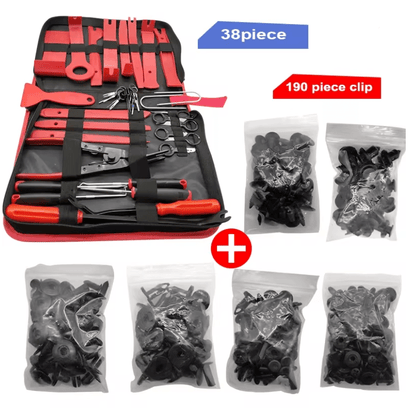 5Piece Car Interior Trim Removal Tool Set  NonScratch Plastic Pry Kit For Dashboards Door Panels An 5