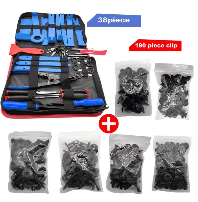 5Piece Car Interior Trim Removal Tool Set  NonScratch Plastic Pry Kit For Dashboards Door Panels An 6