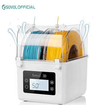 Sovol Dual 3D Filament Dryer Box with Spool Holder Moisture Protection for PLA ABS PETG TPU