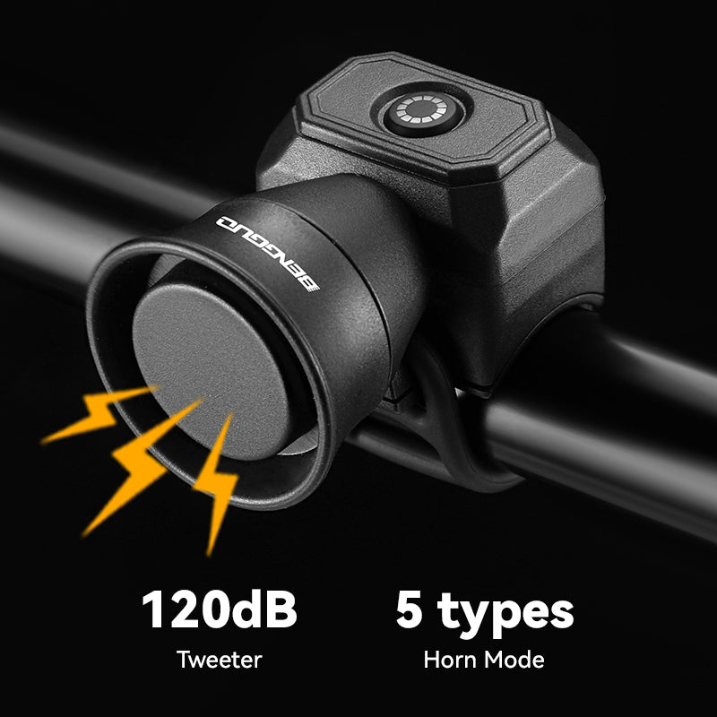 Mini USB Rechargeable Bicycle Horn, Waterproof Electronic Bike Bell for Mountain Bike, Kid Scooter & Riding Equipment