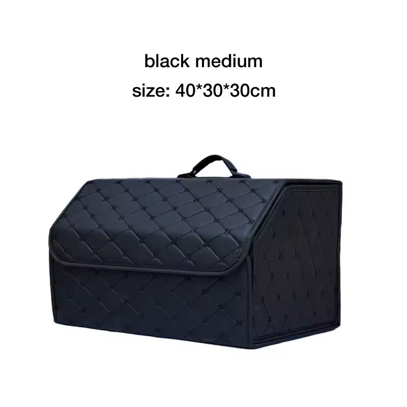 Leather Car Trunk Organizer Large Folding Storage Box 13
