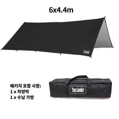 Large Waterproof Camping Tarp Sun Shelter 4x6m Outdoor Canopy 11
