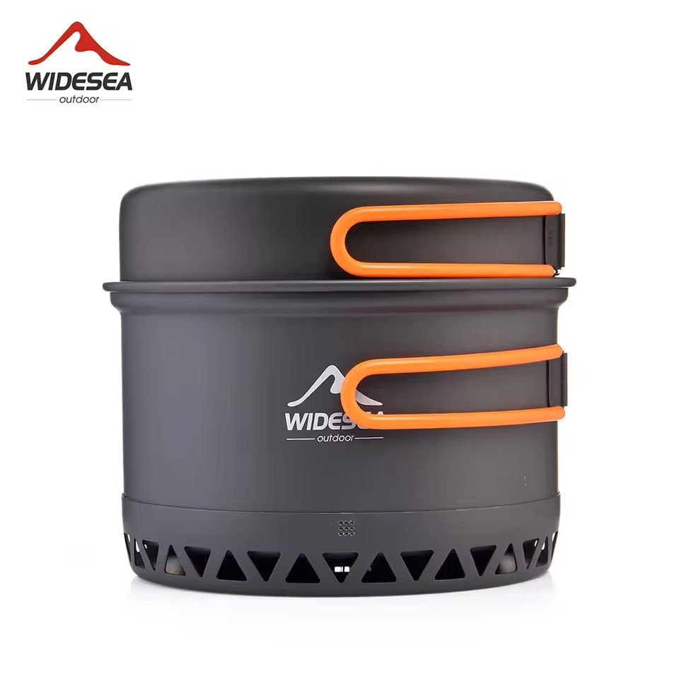 Camping Cookware Set Outdoor Pot Kettle Tableware Kit 7
