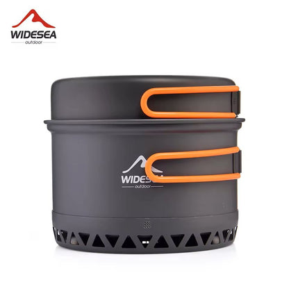 Camping Cookware Set Outdoor Pot Kettle Tableware Kit 7