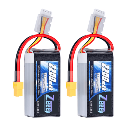 Zeee 3S 2200mAh Shorty Lipo Battery 111V 50C With XT60 Plug For RC Car Drone And FPV Models 4