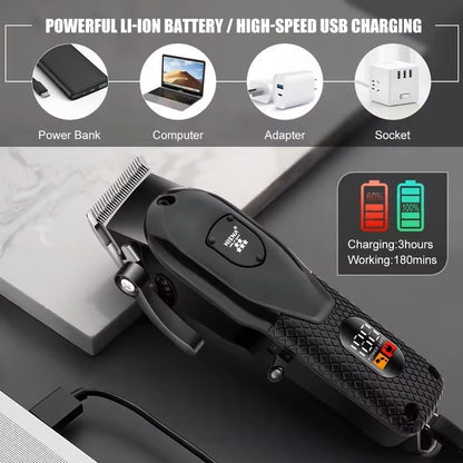 Professional Hair Clipper Electric Hair Trimmer For Men 3