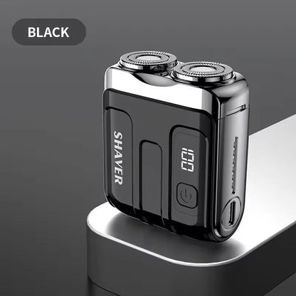 Mini Travel Electric Shaver Rechargeable Rotary Beard Trimmer 9