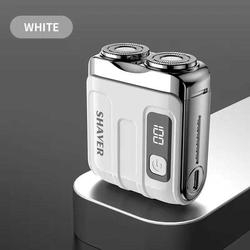 Mini Travel Electric Shaver Rechargeable Rotary Beard Trimmer 10
