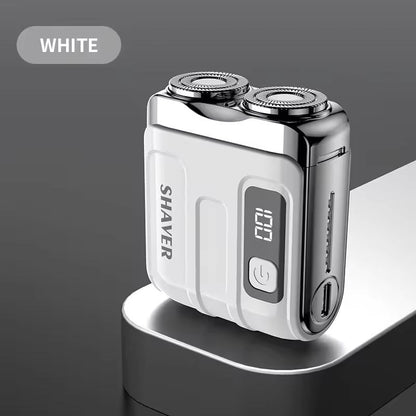 Mini Travel Electric Shaver Rechargeable Rotary Beard Trimmer 10