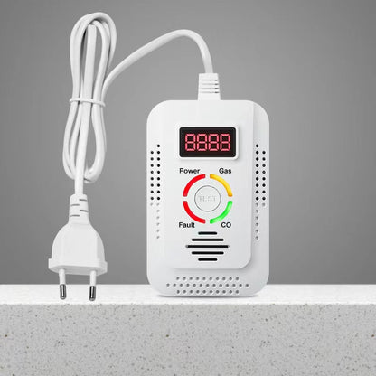 2 In1 CO And Natural Gas Leak Detector Alarm Carbon Monoxide  Combustible Gas Monitor For Methane L 1
