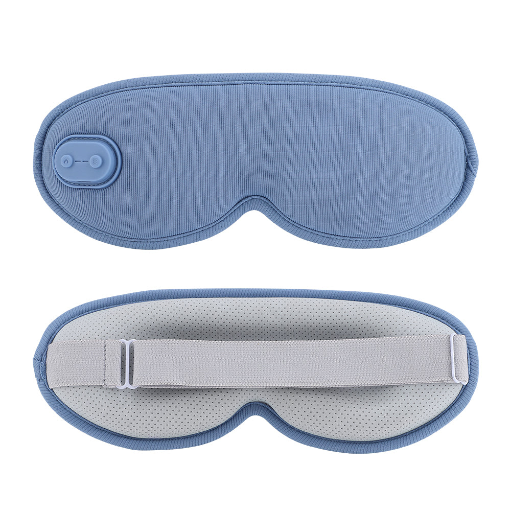 3D Sleep Eye Mask Hot Steam  Vibration Eye Massager Electrical Temperature Control Blindfold For Re 1