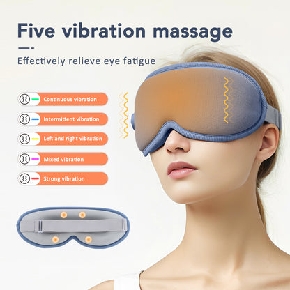 3D Sleep Eye Mask Hot Steam  Vibration Eye Massager Electrical Temperature Control Blindfold For Re 2