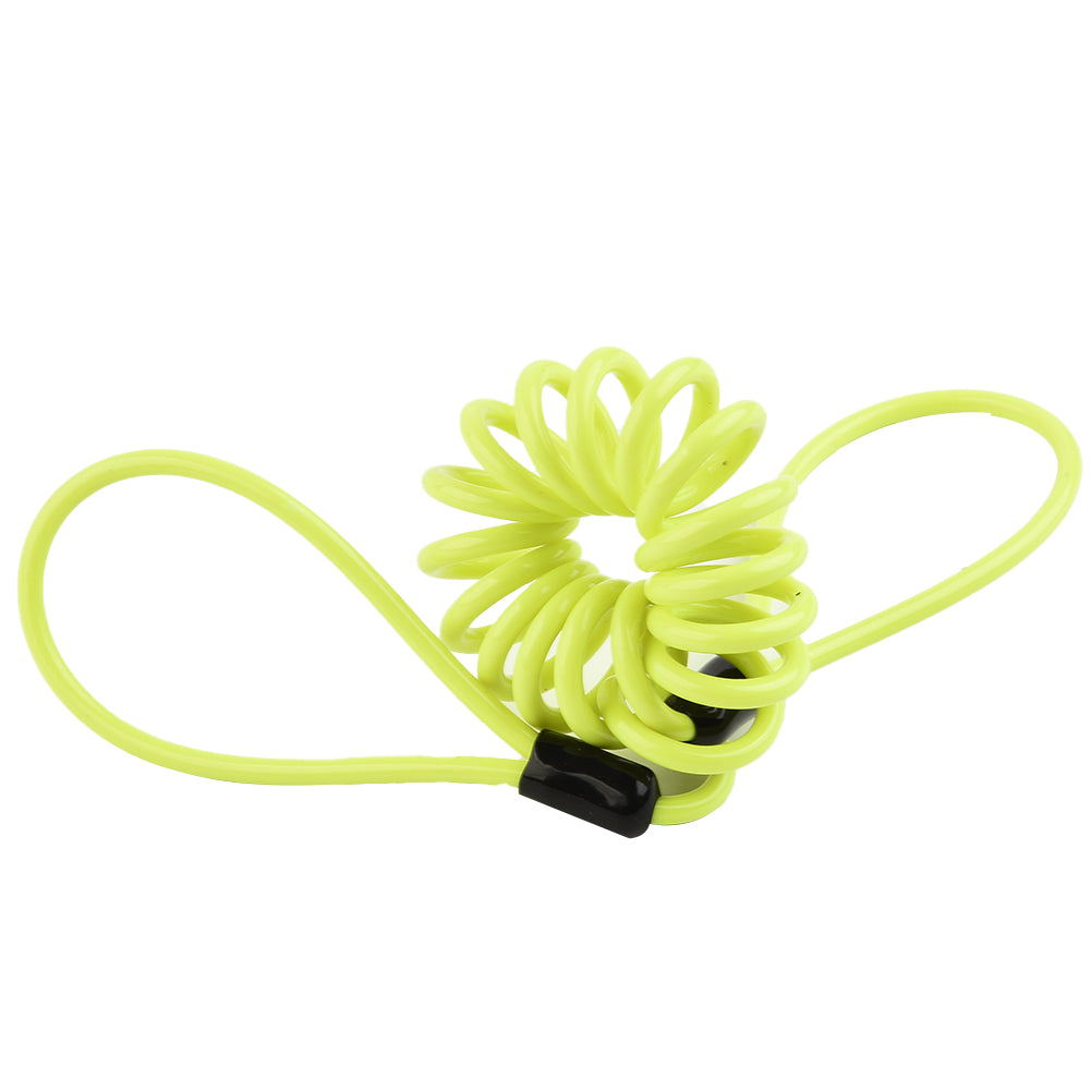 Motorcycle Disc Lock Reminder Cable 1.2M Anti Thief Brake Lock Alarm Coil Tether for Motorbike Wheel Security Handgrip